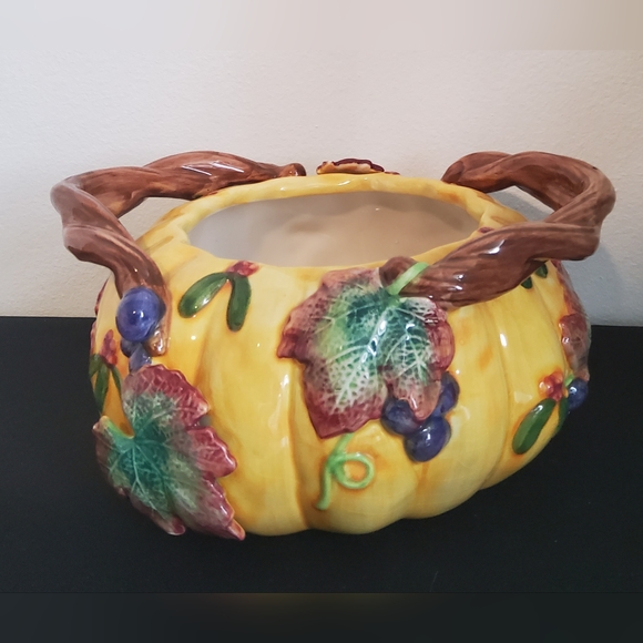 Vintage Fitz and Floyd Pumpkin Shaped Bowl - Picture 4 of 9